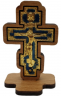Хрест метал. у дереві на підставці 5,5х3,5см