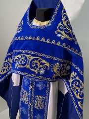 Облачення священника, вишите на оксамиті, вишивка &quot;Троянда&quot; з вишитим галуном